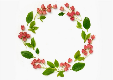 Greeting Card - Botanical, Ring of Floral Bells