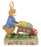 Jim Shore - Peter Rabbit with Wheelbarrow Figurine