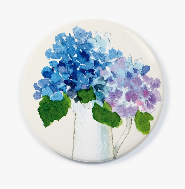 Pocket Mirror - Hydrangea Pitcher