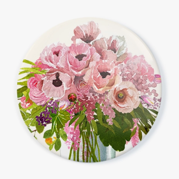 Pocket Mirror - Oriental Poppies