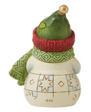 Jim Shore - Snowman and Snowflake - Mini Figurine