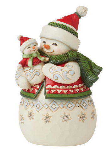 Jim Shore - Snowmom with Snowbaby - Pint Sized Figurine