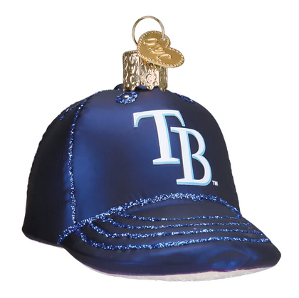 Baseball Cap - Tampa Bay Rays MLB Cap Ornament