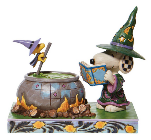 Jim Shore - Witch Snoopy and Woodstock Figurine