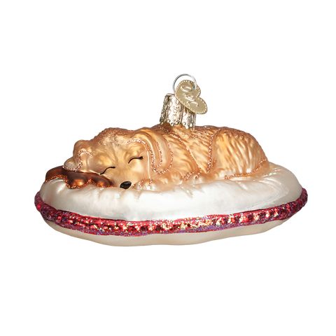 Dog Tired Ornament Old World Christmas at its-ornamental.com