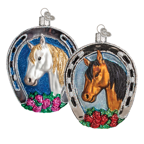Winner (Horse in Horseshoe) Ornament Old World Christmas at its-ornamental.com