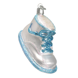 Baby Shoe Ornament blue Old World Christmas on its-ornamental.com