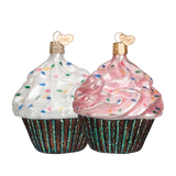 Chocolate Cupcake Ornament Old World Christmas on it-ornamental.com