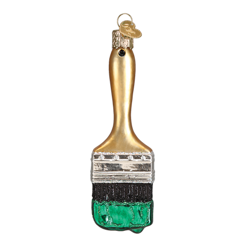 Paint Brush Ornament green Old World Christmas on its-ornamental.com