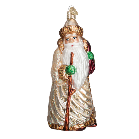 Golden Santa Ornament Old World Christmas on its-ornamental.com