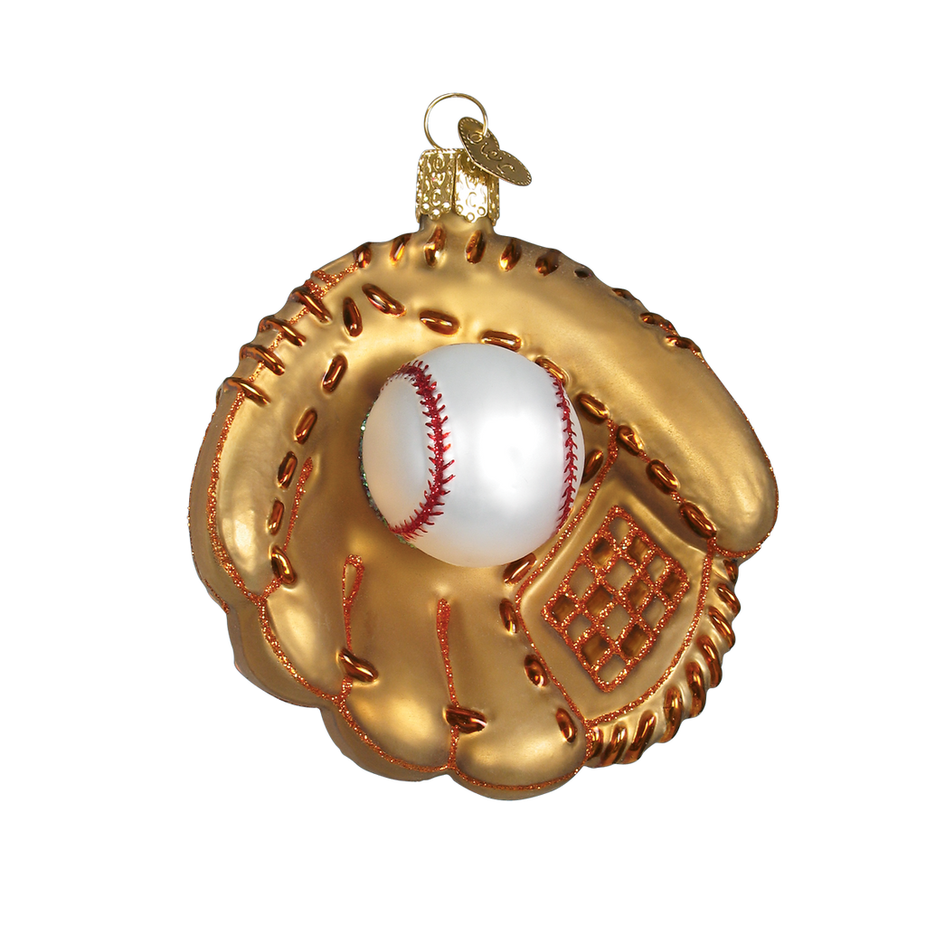 Baseball Mitt Ornament Old World Christmas on its-ornamental.com