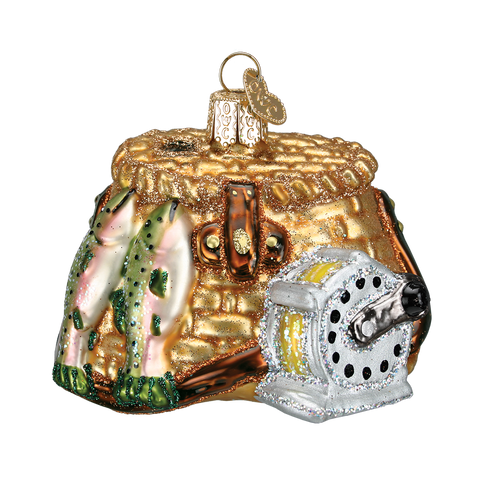 Fishing Creel Ornament Old World Christmas on its-ornamental.com