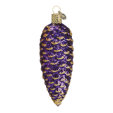 Shimmering Cone Ornament purple Old World Christmas on its-ornamental.com