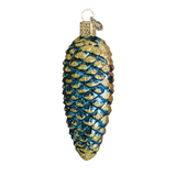Shimmering Cone Ornament blue Old World Christmas on its-ornamental.com