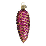Shimmering Cone Ornament magenta Old World Christmas on its-ornamental.com