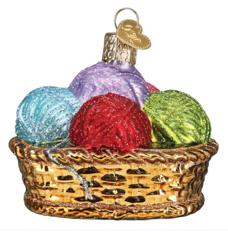 Basket of Yarn Ornament