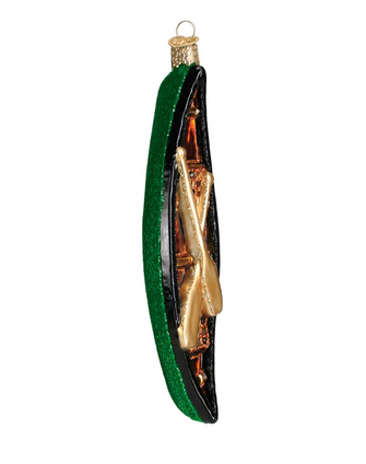 Canoe Ornament - Green