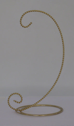 Display Stand 1-Hook Gold Twisted Wire on its-ornamental.com