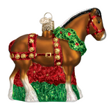 Holiday Clydesdale Ornament