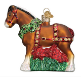 Holiday Clydesdale Ornament