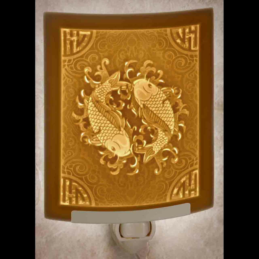 Lithophane Night Light - Koi Fish