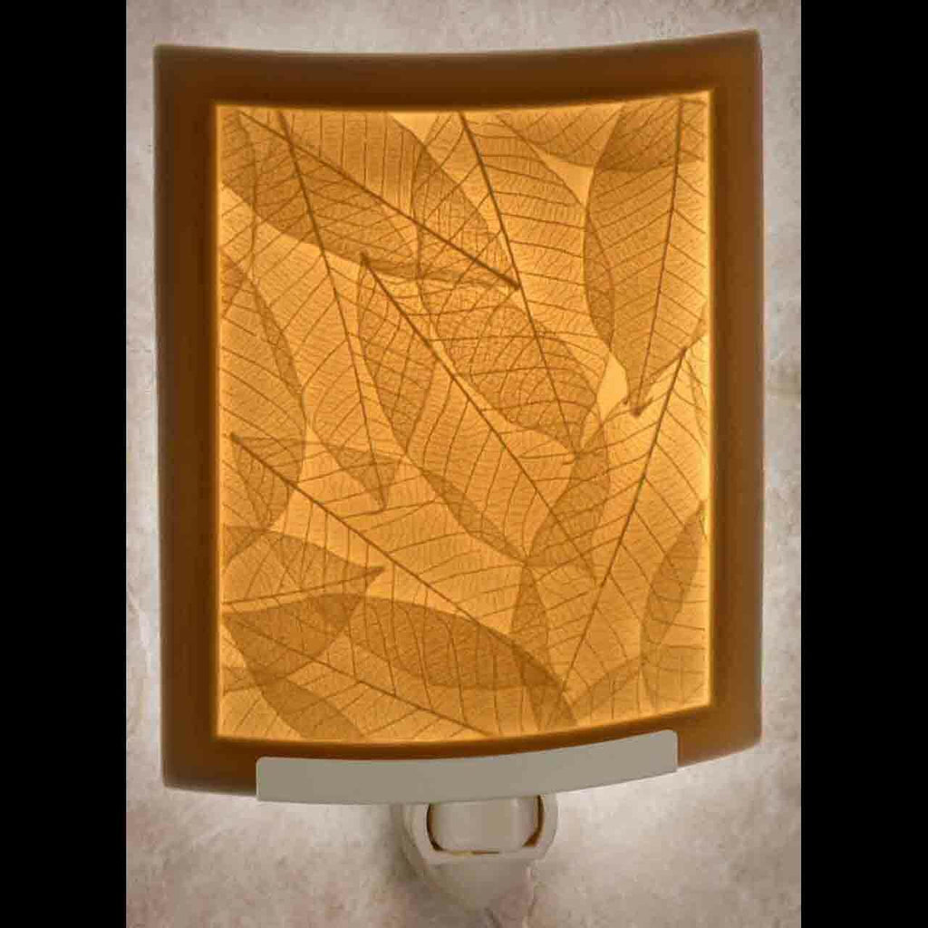 Lithophane Night Light - Leaf Veins