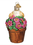 Puppy in Flower Pot Ornament