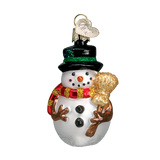 Miniature Mr. Snowy Snowman Ornament