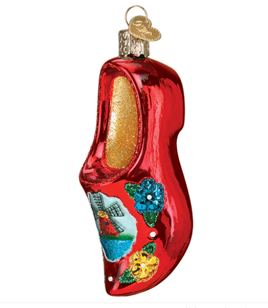Wooden Clog Ornament