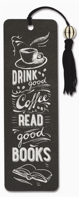 Bookmark - Coffee and Books Beaded Bookmark