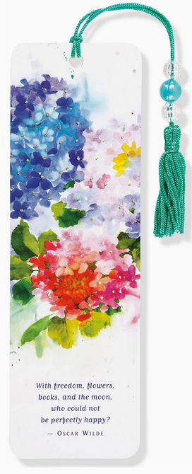 Bookmark - Hydrangeas Beaded Bookmark