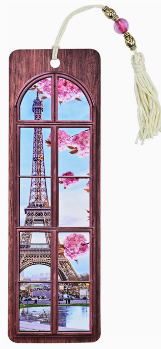 Bookmark - Springtime in Paris Beaded Bookmark