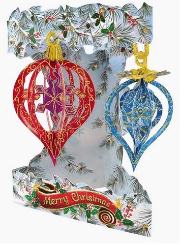Greeting Card - 3D Baubles