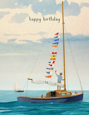 Greeting Card - Birthday Sailing