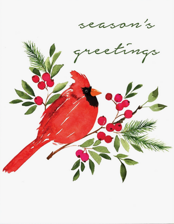 Greeting Card - Cardinal, Season's Greetings