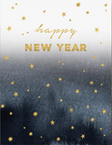 Greeting Card - New Year Stars