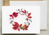 Greeting Card - Botanical, November Wreath