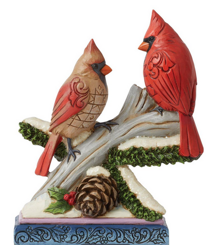 Jim Shore - Cardinals on Snowy Branch Figurine