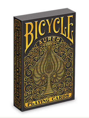 Playing Cards - Aureo Black - Bicycle