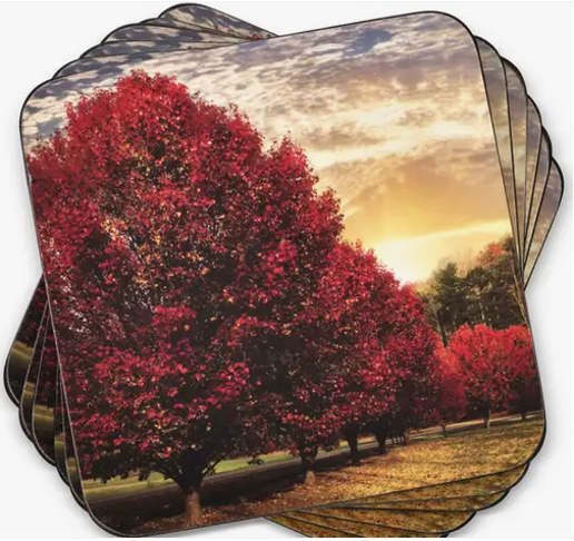 Coasters - Pimpernel Crimson Trees