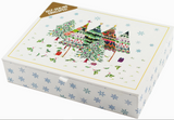 Greeting Cards, Deluxe Boxed - Merry Evergreens