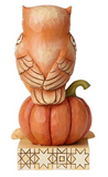 Jim Shore - Harvest Owl on Pumpkin Figurine
