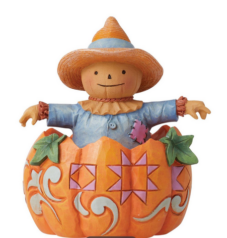 Jim Shore - Pumpkin and Scarecrow Figurine