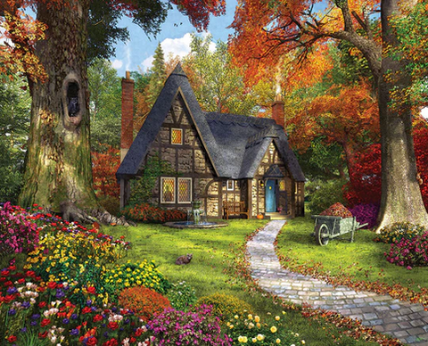 Jigsaw Puzzle - Autumn Cottage - 1000 piece