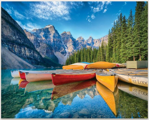 Jigsaw Puzzle - Calm Canoes - 1000 piece