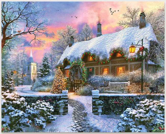 Jigsaw Puzzle - Christmas Cottage - 1000 piece