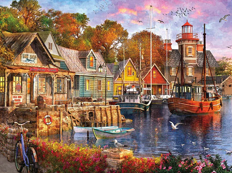 Jigsaw Puzzle - Harbor Evening - 1000 piece