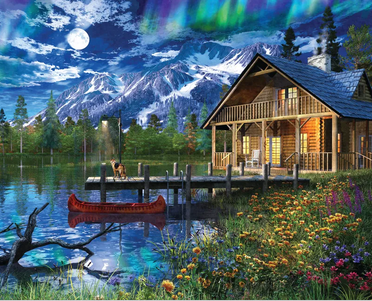 Jigsaw Puzzle - Moon Cabin Retreat - 1000 piece