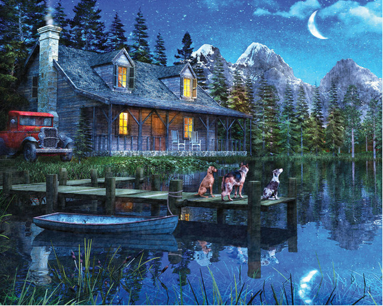 Jigsaw Puzzle - Moonlit Night - 1000 piece