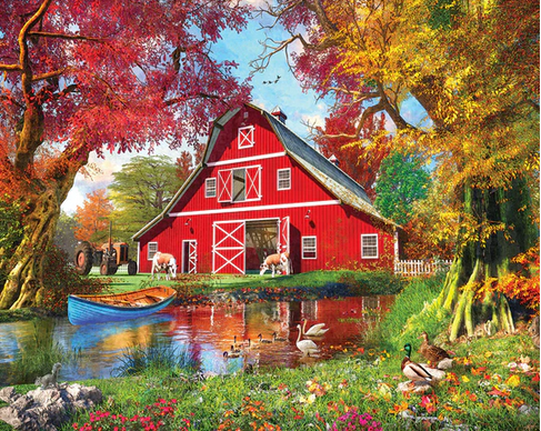 Jigsaw Puzzle - Sunny Barn - 1000 piece